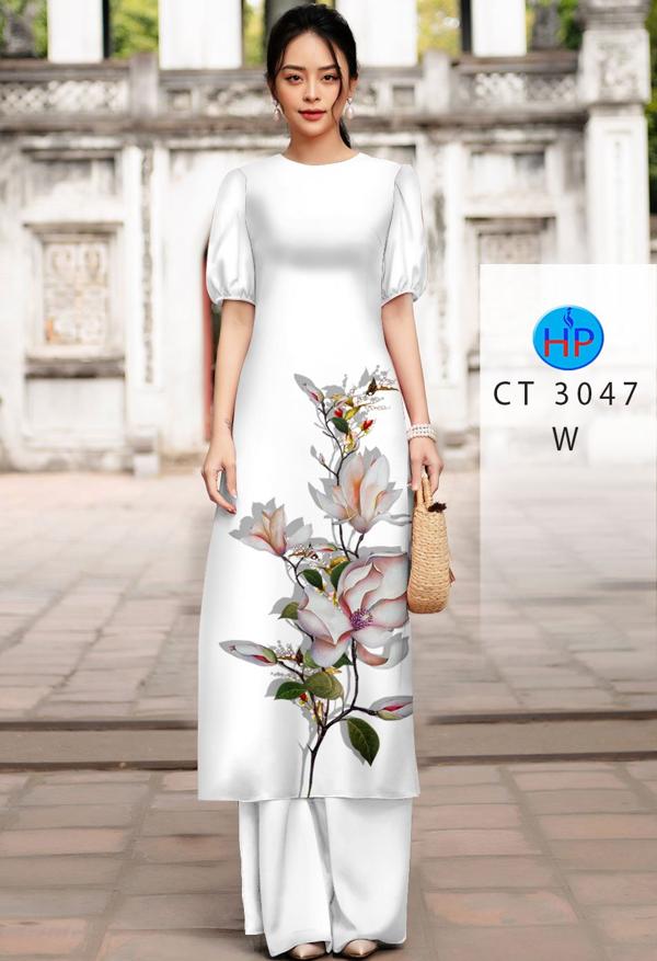Vải Áo Dài Cách Tân Hoa In 3D AD CT3047 14